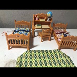 Calico critters play set bedroom ( never used)